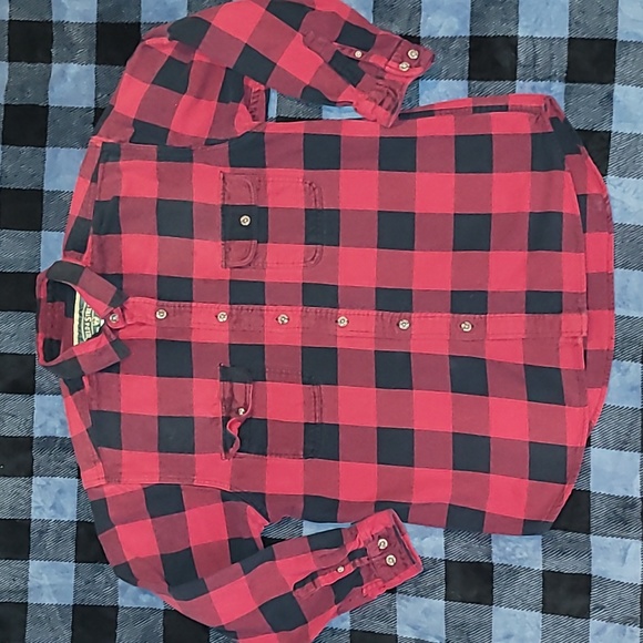 90s/Y2k  Field & Stream.  Heavyweight flannel. Size Women's Large. - Picture 1 of 15